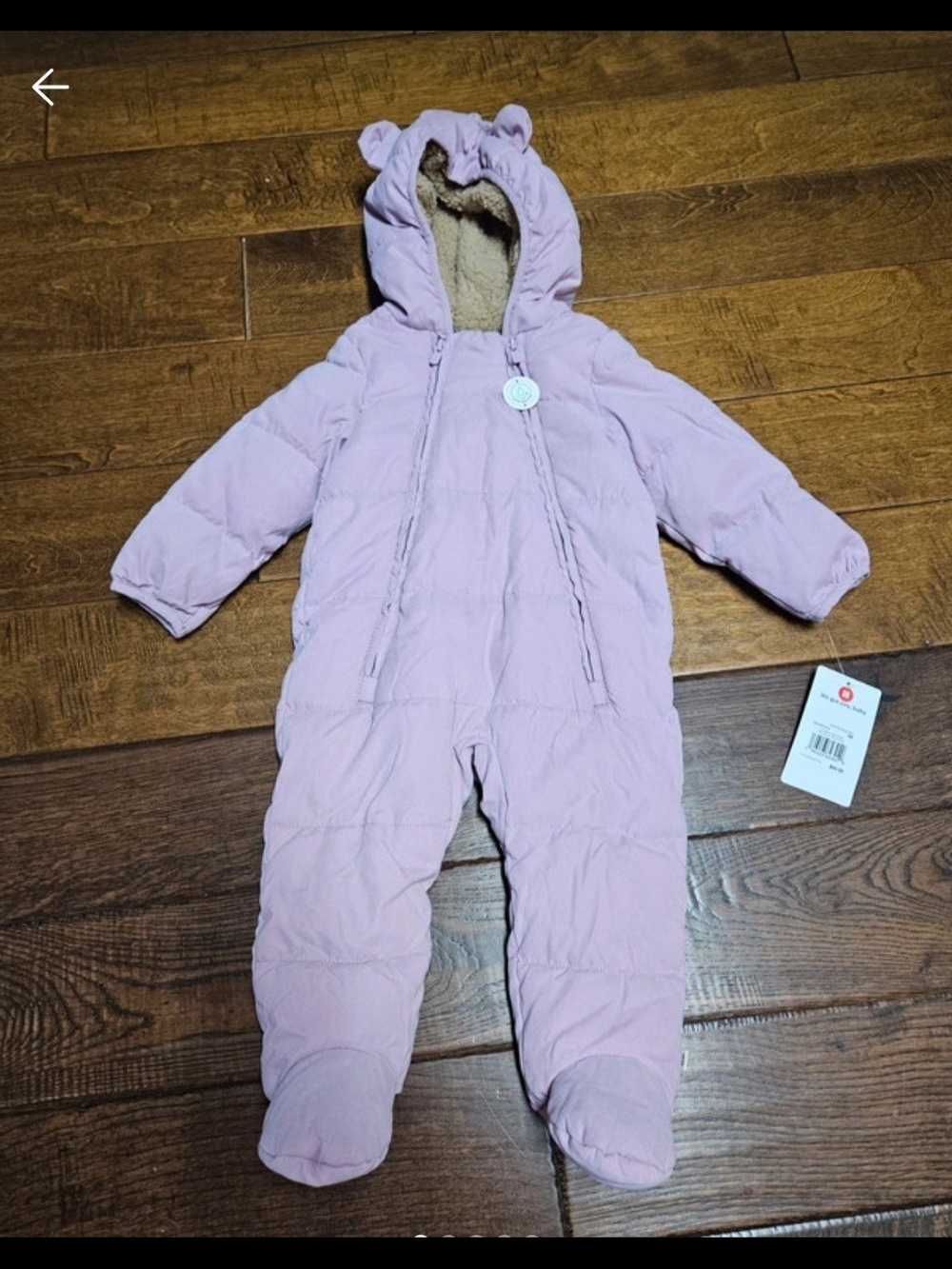 Lilac Baby Snowsuit One-Piece